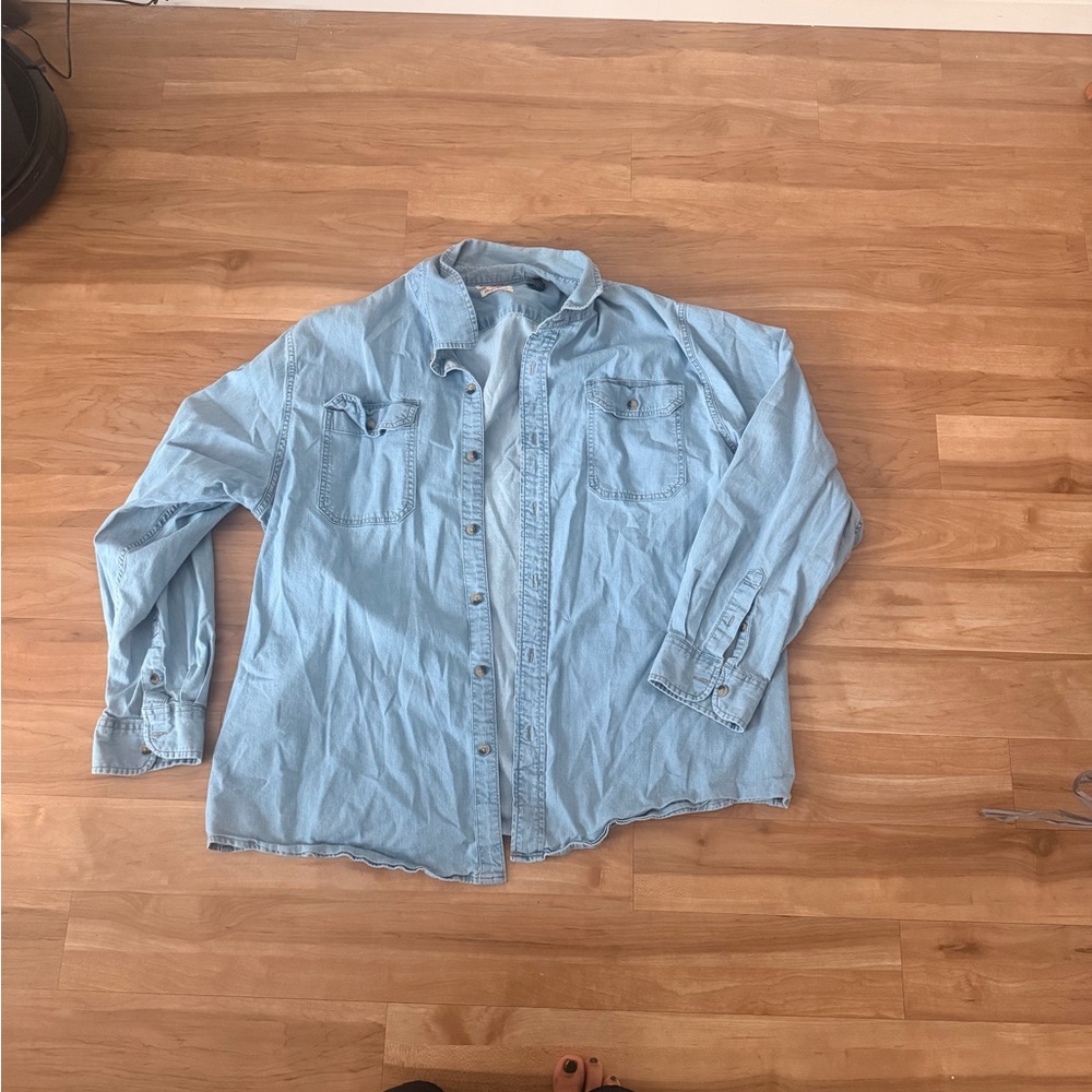 Wrangler Sky Blue Denim Shirt